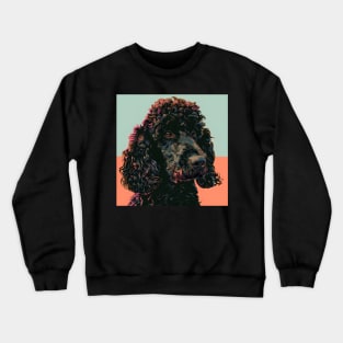 Irish Water Spaniel in 80's Crewneck Sweatshirt